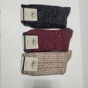 G.H. Bass  Socks NWT 3-Pair